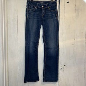 SILVER  Suki Super Stretch  Blue Denim Jeans Women's Size W 28 L 31